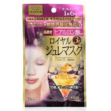 Маска-желе  KOSE COSMEPORT с маточным молочком и высокой концентрацией гиалуроновой кислоты Clear Turn Premium, пачка 1 шт.