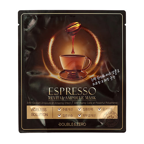 Натуральная тканевая маска DOUBLE & ZERO (антивозрастной эффект и разглаживание морщин), 30 г