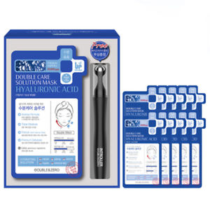 Натуральная тканевая маска DOUBLE & ZERO для увлажнения и питания кожи с роллером, 10 шт.* 30 г