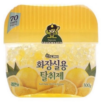 Гелевый освежитель воздуха Sandokkaebi для туалета (бусины, лимон) 300 гр
