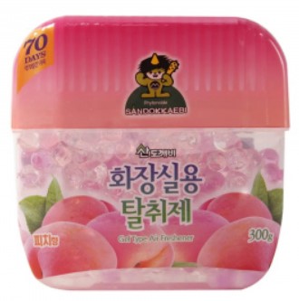 Гелевый освежитель воздуха Sandokkaebi для туалета (бусины, персик) 300 гр