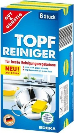 Губки для посуды Gut&Gunstig большие, 6 шт