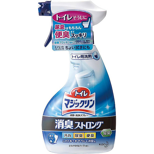 Моющее средство для туалета против стойких запахов КAO Magiclean Toilet Aroma, с ароматом свежих трав, спрей 400 мл