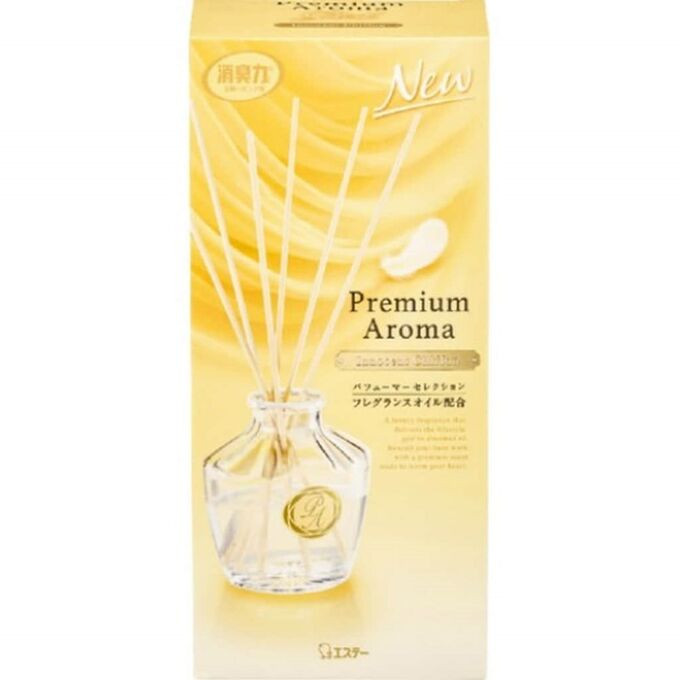 Освежитель воздуха для комнаты ST "SHOSHU-RIKI" «Шифоновый букет» (стеклянный флакон + наполнитель + палочки) 50 мл