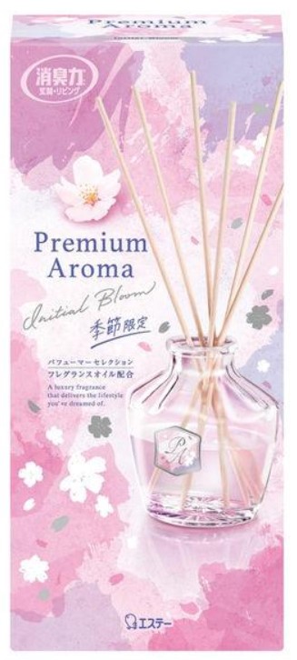 Освежитель воздуха для комнаты ST SHOSHU RIKI «Весеннее цветение» (стеклянный флакон + наполнитель + палочки) 50 мл