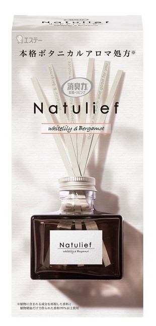 Освежитель воздуха для комнаты ST SHOSHU RIKI Белая лилия и бергамот (флакон + картонные стики) 80 мл