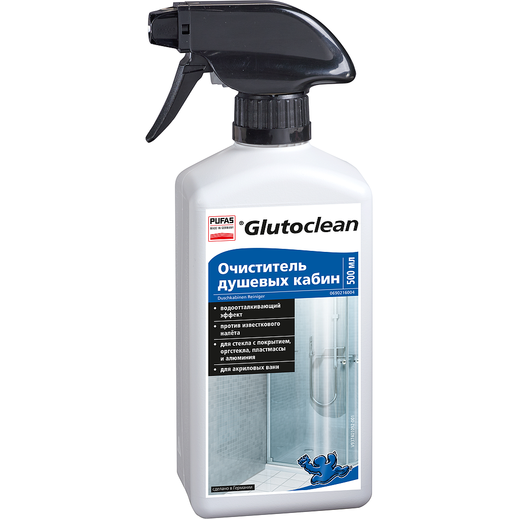 Очиститель Glutoclean для душевых кабин, 0,5 л