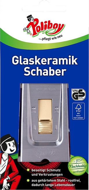 Скребок Poliboy для стеклокерамики, 1 шт
