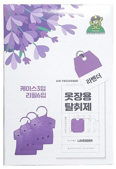 Средство против запаха для шкафов Sandokkaebi(подвесной, аромат лаванды) 4 мл х 6 шт