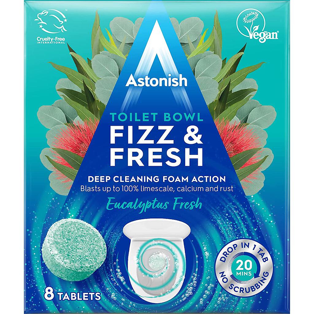 Чистящее средство для унитаза ASTONISH Bowl FIZZ&FRESH 8 x 25 гр