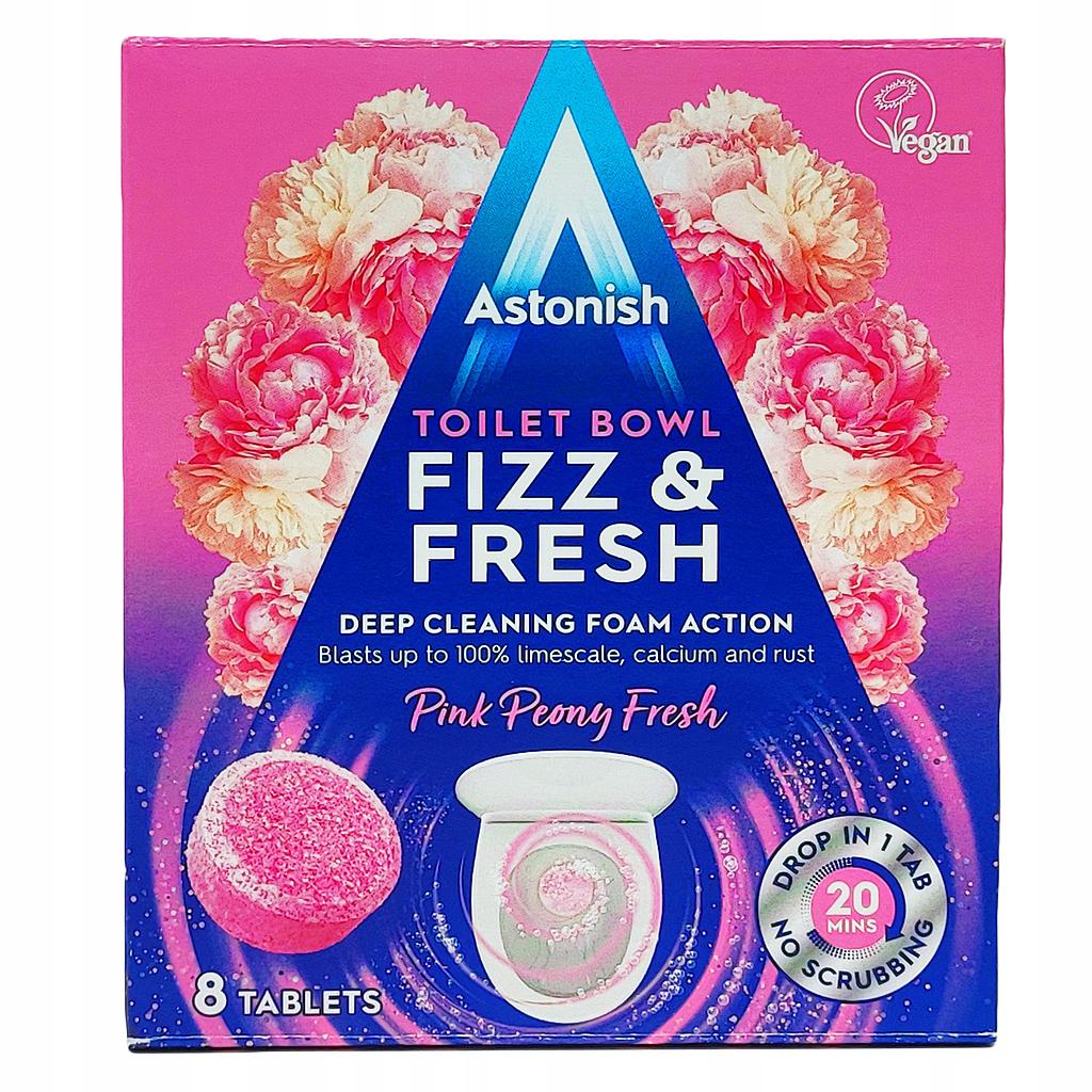 Чистящее средство для унитазов ASTONISH FIZZ&FRESH  8 x 25 гр