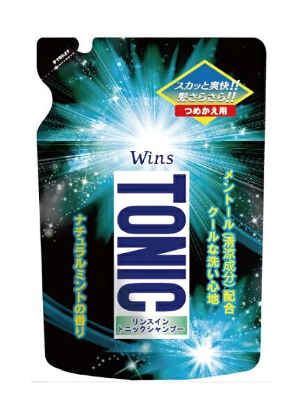 Охлаждающий шампунь 2 в 1 NIHON с кондиционером-тоником, запасной блок, 340 гр