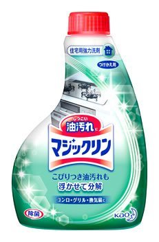 Универсальное моющее средство для очистки кухонных поверхностей от жировых загрязнений КAO Magiclean, запасной блок 400 мл