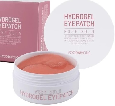 Гидрогелевые патчи для кожи вокруг глаз FOODAHOLIC с золотом (для всех типов кожи) 90 г