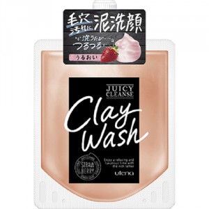 Пенящийся скраб для лица Utena Juicy Cleanse из глины с аргановым маслом и экстрактом клубники 110 гр.
