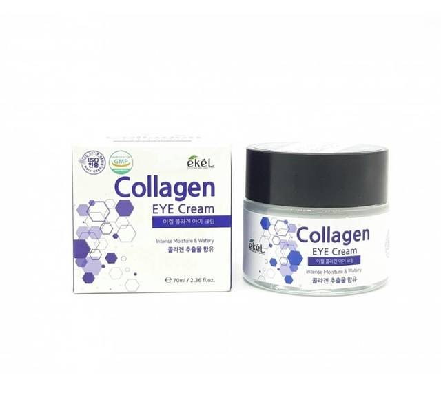 Увлажняющий крем для кожи вокруг глаз EKEL с гидролизованным коллагеном, 70 мл.