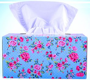 Двухслойные мягкие бумажные салфетки Ssangyong C&B Розы 250 шт