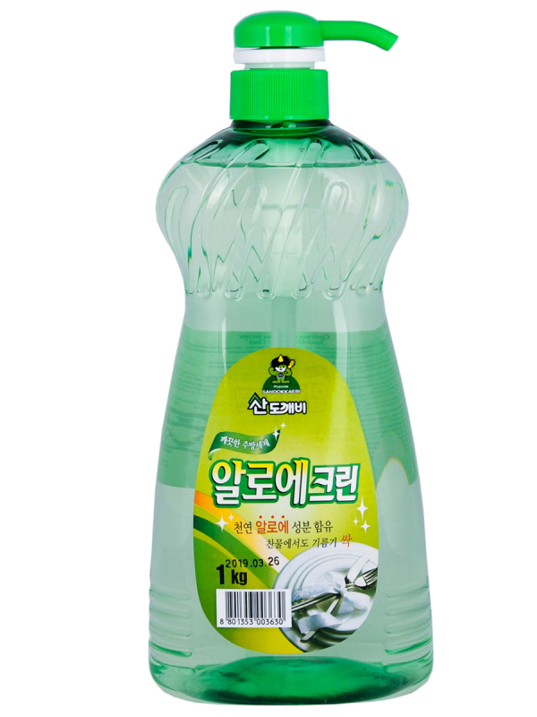 Жидкость для мытья посуды Sandokkaebi Алоэ Клин (флакон с дозатором) 1 л