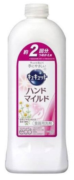 Средство для мытья посуды KAO CuCute (с ароматом ромашки / бережное для кожи рук) 370 мл