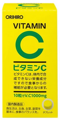 Пищевая добавка Витамин С - 1000 мг натуральный / Orihiro / 300 таб.