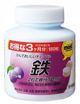 Пищевая добавка Мультивитамины Most железо / вкус сливы / 180 шт / 90 дней