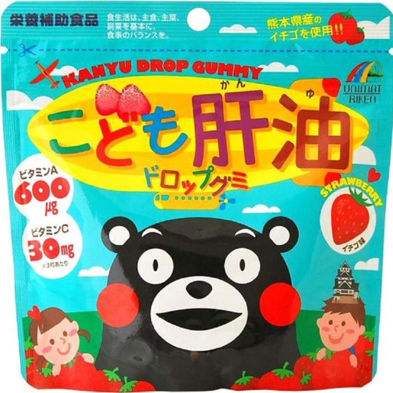 Пищевая добавка Рыбий жир со вкусом клубники / 90 табл./ Unimat Riken