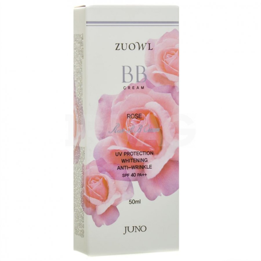 ВВ крем для лица JUNO SPF40 с экстрактом розы, 50 мл
