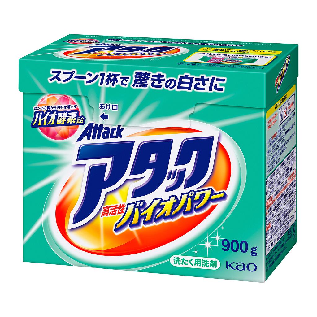 Концентрированный универсальный стиральный порошок KАО ATTACK BIO EX Laundry Detergent 900 гр