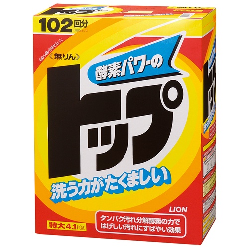 Стиральный порошок LION ТОП - Сила ферментов, коробка, 4,1 кг.