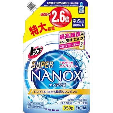 Гель для стирки LION TOP Super NANOX 950 мл.