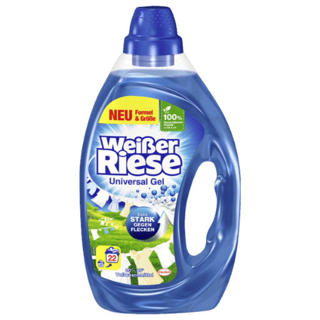 Гель для стирки Weisser Riese, универсальный, Немецкий 22 стирки, 1,1 л/5