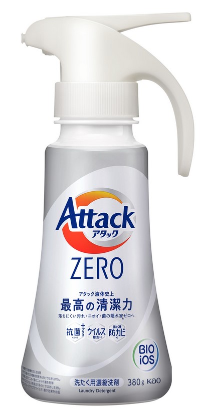 Жидкое средство для стирки KAO Attack ZERO (суперконцентрат, для любых типов стиральных машин) 380 гр