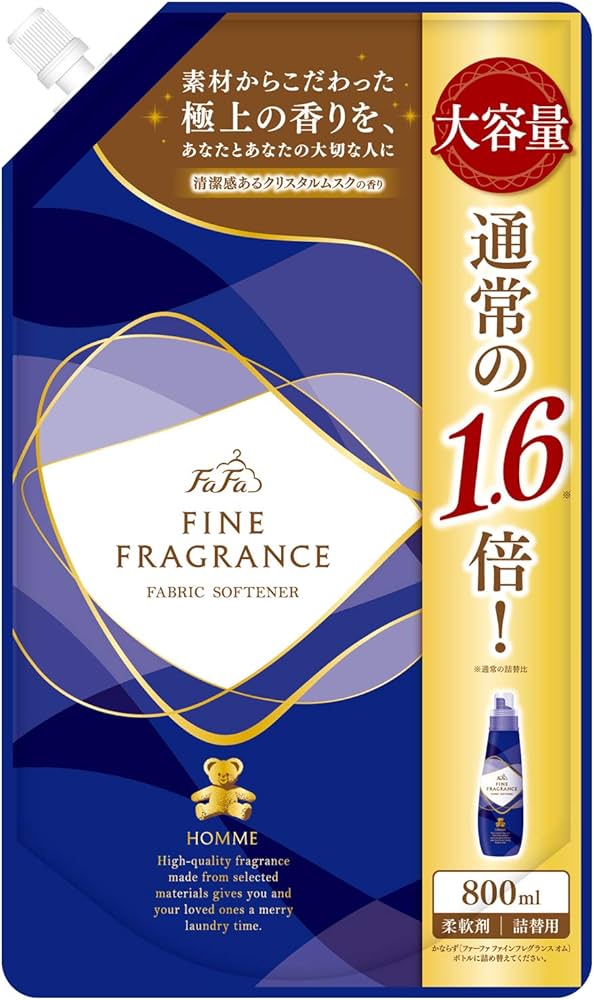 Антистатический кондиционер NISSAN FAFA для белья с красивым мускатным ароматом чая с бергамотом, запасной блок, 840 мл