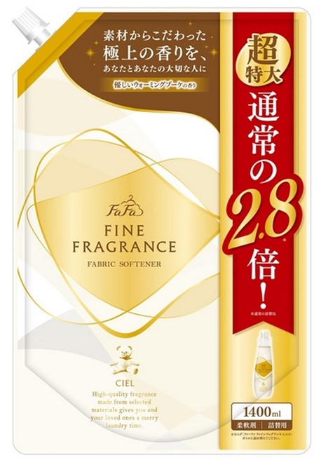 Антистатический кондиционер NISSAN Fafa для белья с прохладным ароматом белых цветов, запасной блок 1,4 л