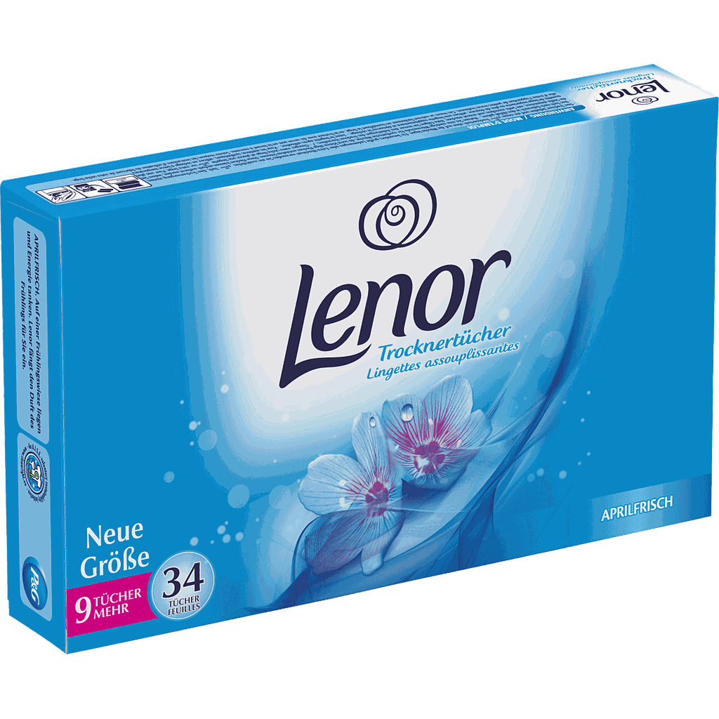 Ароматизированные салфетки для сушильных машин Lenor 34 шт.