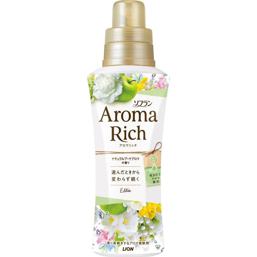 Кондиционер для белья LION AROMA (ДЛИТЕЛЬНОГО действия Aroma Rich Ellie / Элли с богатым ароматом натуральных масел (аромат унисекс)) 520 мл