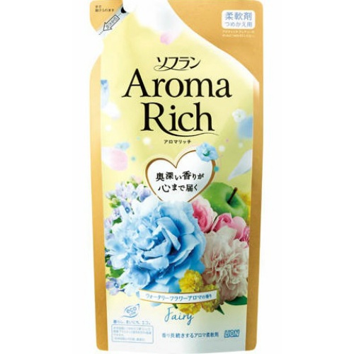 Кондиционер для белья LION Soflan Aroma Rich Fairy Фейри запасной блок 430 мл