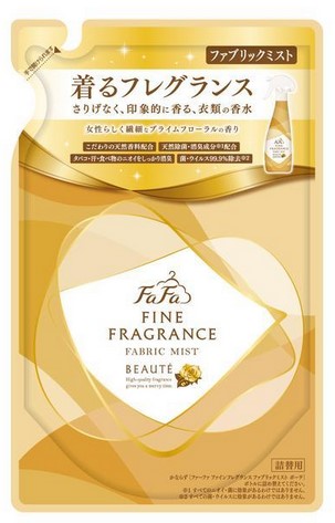 Кондиционер-спрей для тканей с цветочно-мускусным ароматом NISSAN FAFA Fine Fragrance «Beaute», запасной блок 270 мл