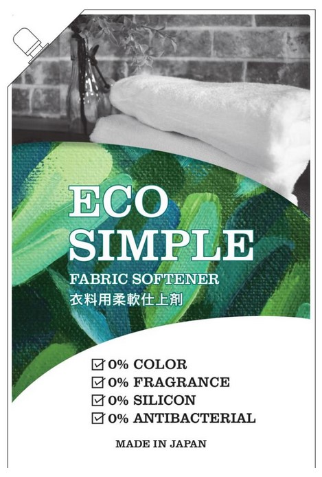 Концентрированный кондиционер для белья Rocket Soap Eco simple (без красителей, ароматизаторов, силикона, антибактериальных компонентов), запасной блок 900 мл