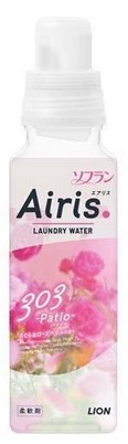 Прозрачный кондиционер для белья LION Soflan Airis с воздушным ароматом Patio (женский аромат) 480 мл