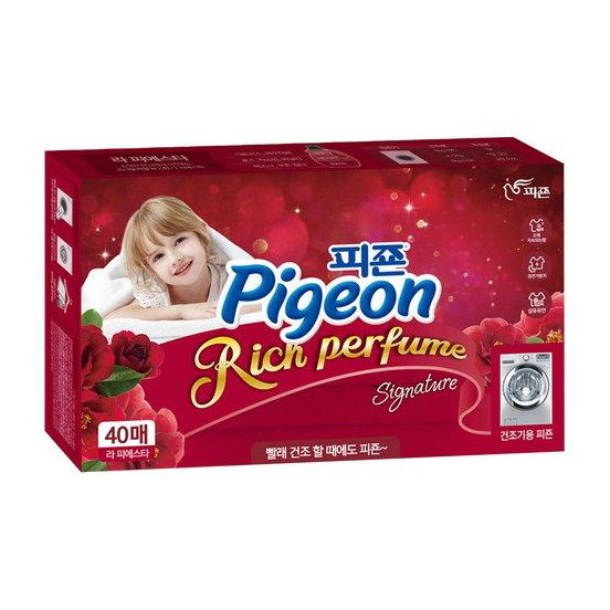 Салфетки-кондиционер для сушильных машин PIGEON аромат Фиеста, 40 листов