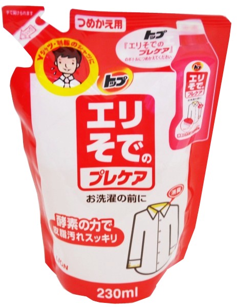 Средство для удаления пятен LION  с воротничков и манжет ТОП, запаска, 230 мл.