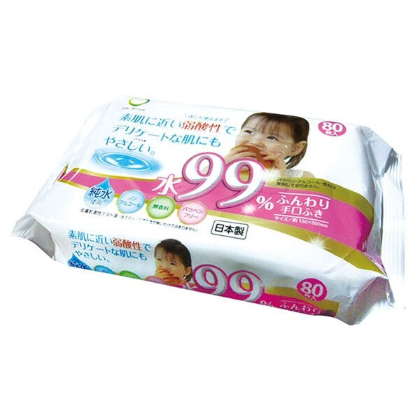 Детские влажные салфетки для лица и рук L-D 80 шт