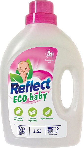 Гель для стирки детского белья Reflect ECO baby, 75 ст. 1,5 л