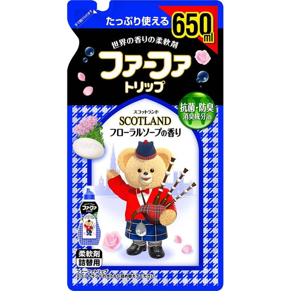 Кондиционер для стирки детской одежды NISSAN FAFA Шотландия концентрированный, запасной блок, 650 мл