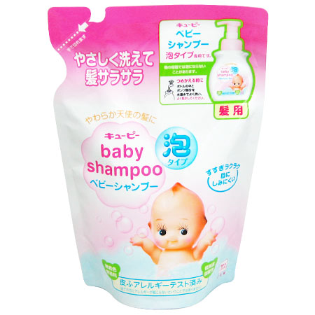 Детский шампунь-пенка для волос COW с 1-х дней жизни (Без слез) Kewpie МУ 300 мл.