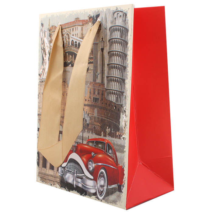 Пакет подарочный 12*16*6,5 см Darvish города, 1 шт.