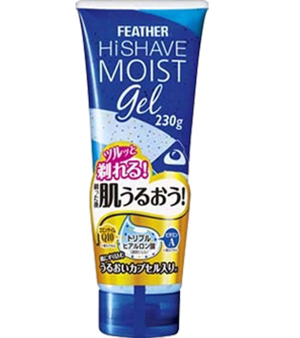 Увлажняющий гель для бритья Feather HiShave Moist Gel Fresh (охлаждающий эффект, морской аромат) 230 гр