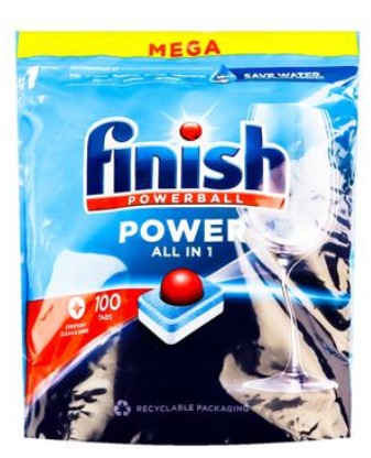 Таблетки для посудомоечных машин Finish All in 1 Power 100 шт