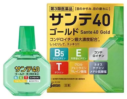 Капли для глаз Sante 40 Gold / 12 мл